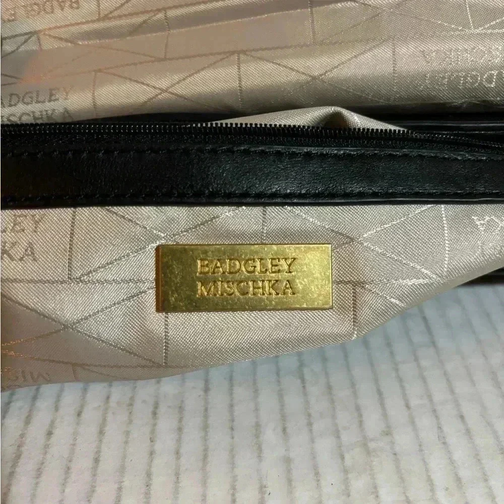 Badgley Mischka multicolors leather satchel handbag